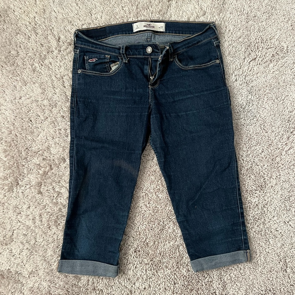 Hollister Dark Blue Capri Jeans